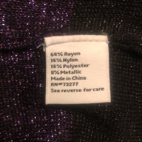 Nine West stripe metallic Top XXL - Picture 8 of 9